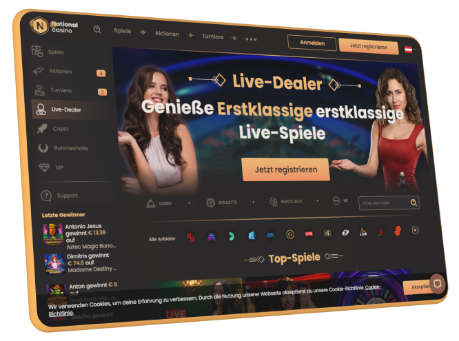 NationalCasino Live dealer casino