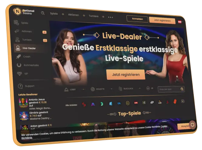 NationalCasino Live dealer casino